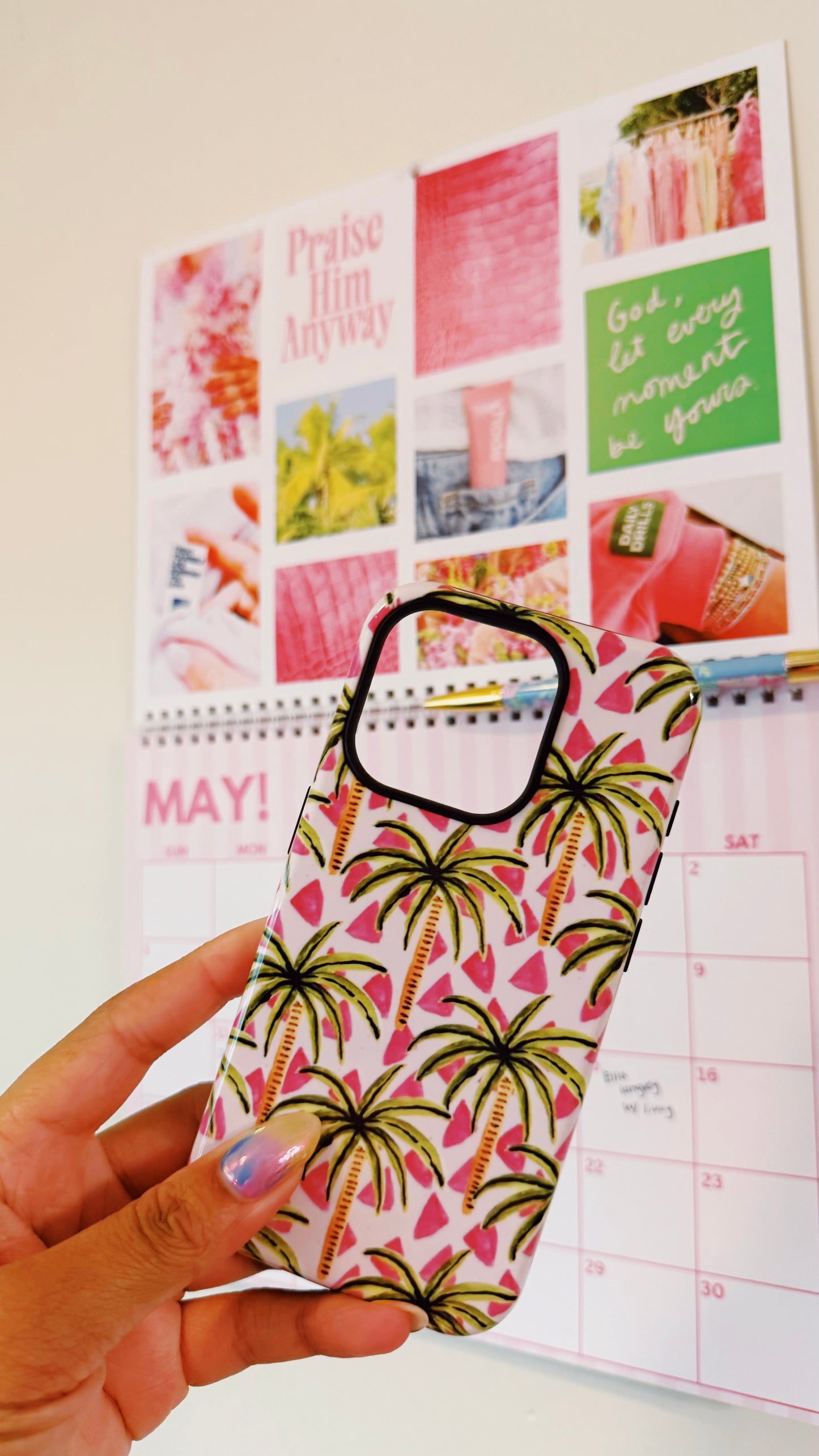 Pink Palm Phone Case