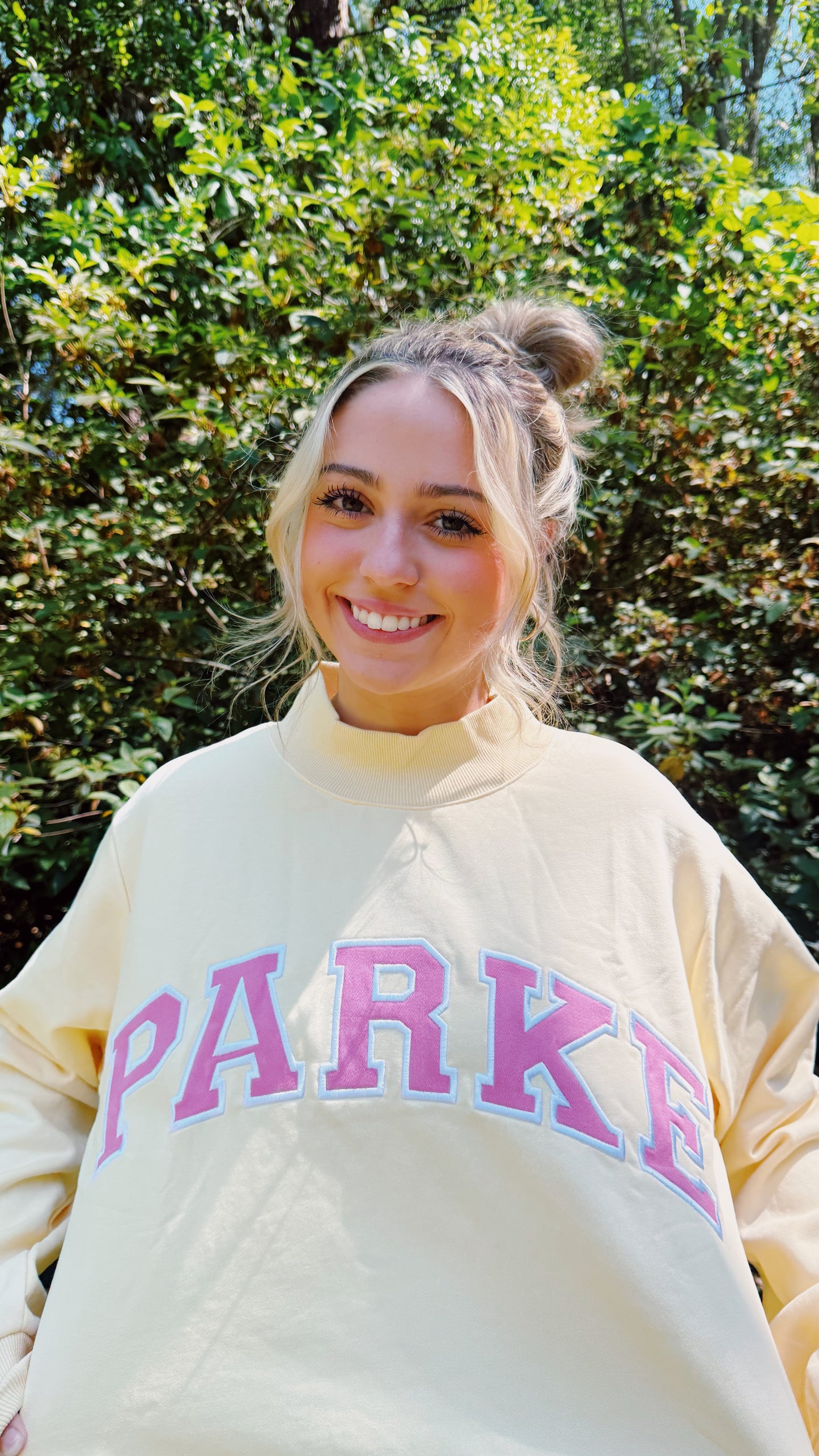 PreOrder - Yellow & Pink Mockneck