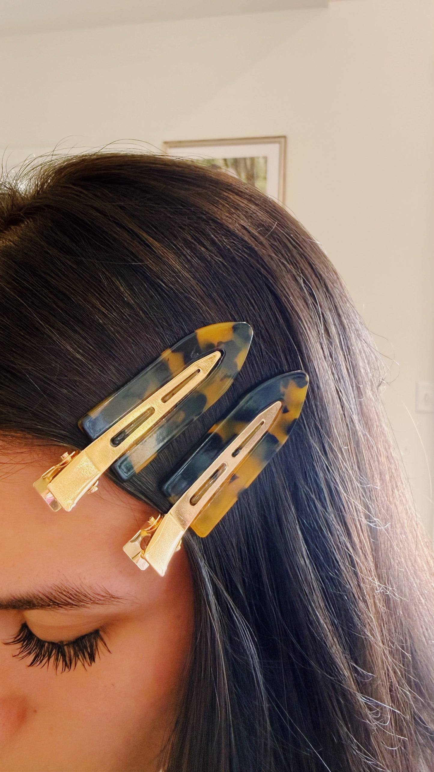 Tortoise Makeup Clips