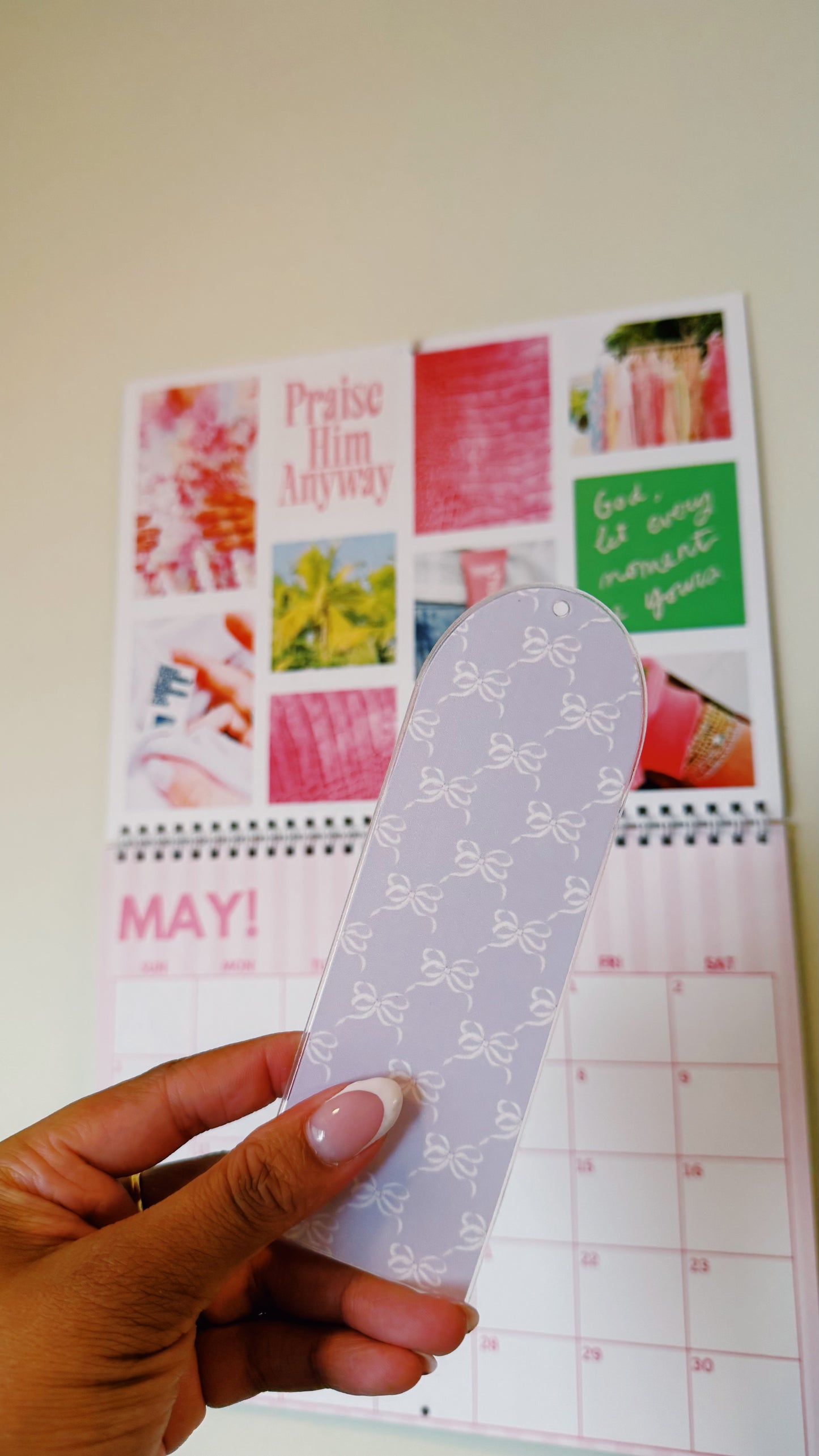 Purple Bow Bookmark