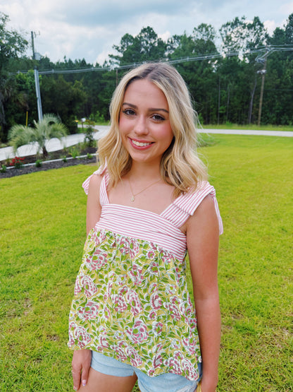 Dahlia Knot Top