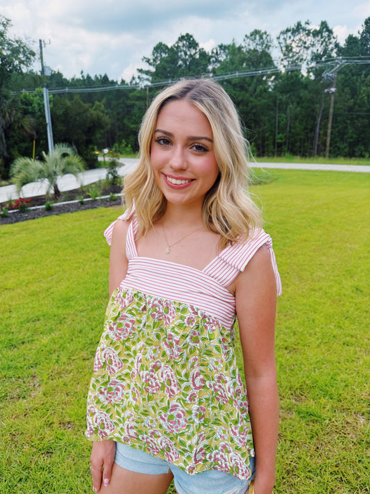 Dahlia Knot Top