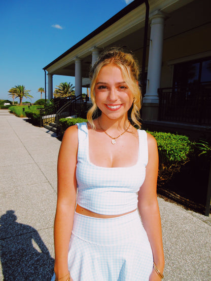 Seabreeze Gingham Skort