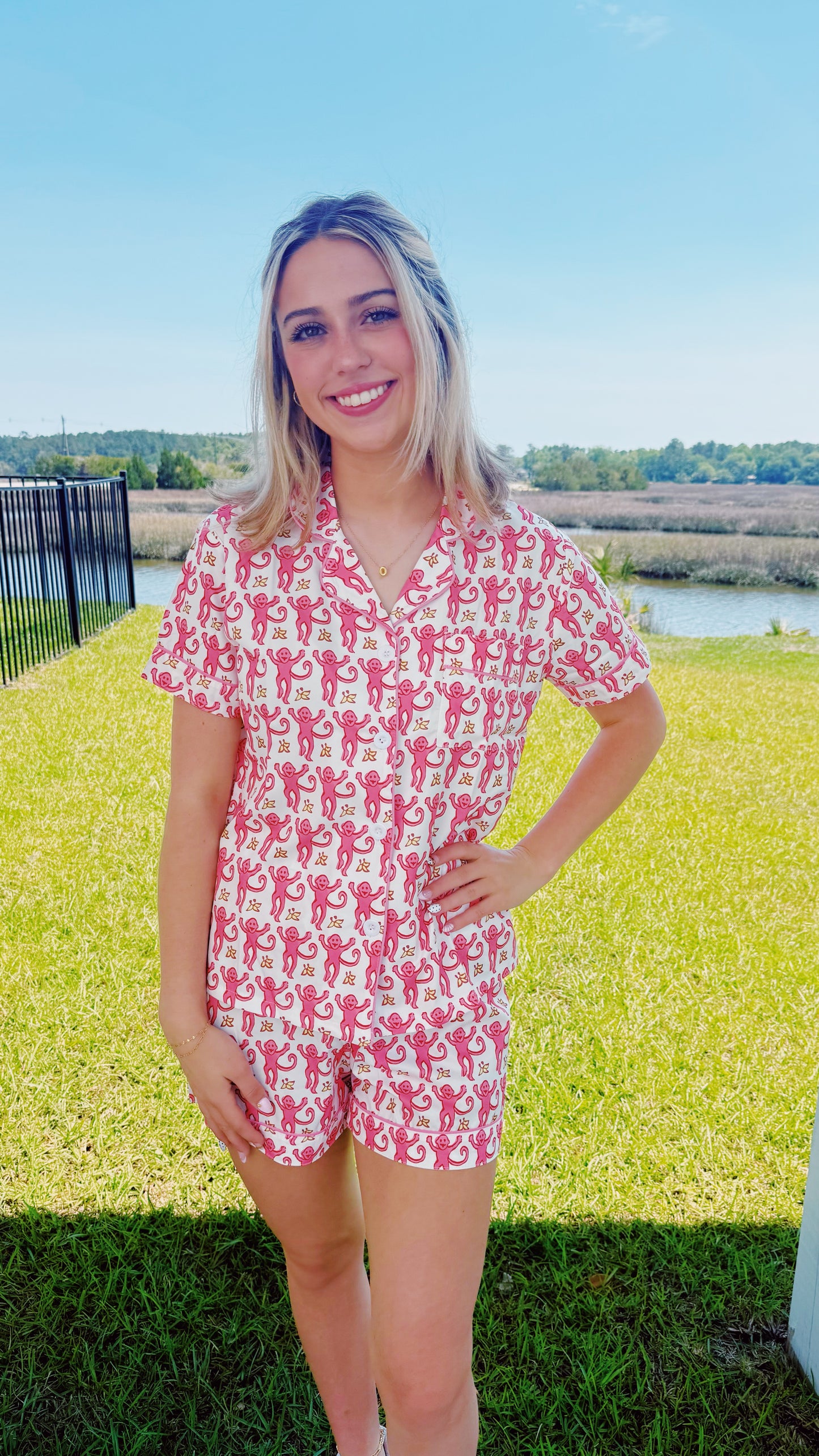 PreOrder - Pink RR Pajama Set